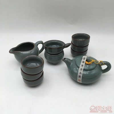 【君伟茶具厂家直销十头哥窑茶具套装批发礼品功夫茶具套装礼盒茶具批发10头】临沂商城苗伟杯业商行 - 产品库